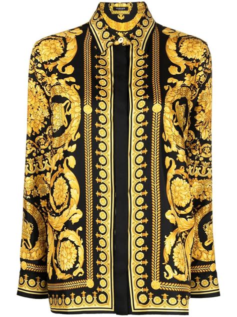 versace shirt 24 karat|farfetch versace shirts.